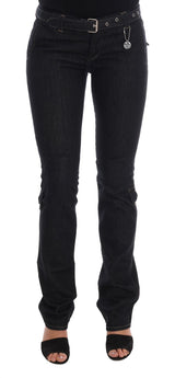 Costume National - Jeans slim en coton stretch bleu
