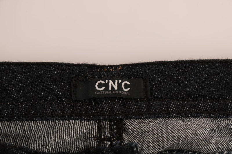 Costume National - Jeans slim en coton stretch bleu