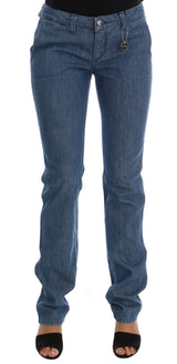Jean slim en coton délavé bleu marine Costume