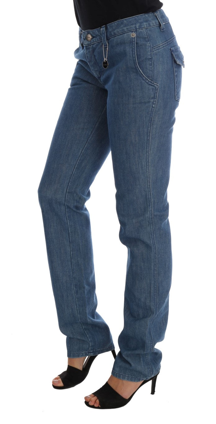 Jean slim en coton délavé bleu marine Costume