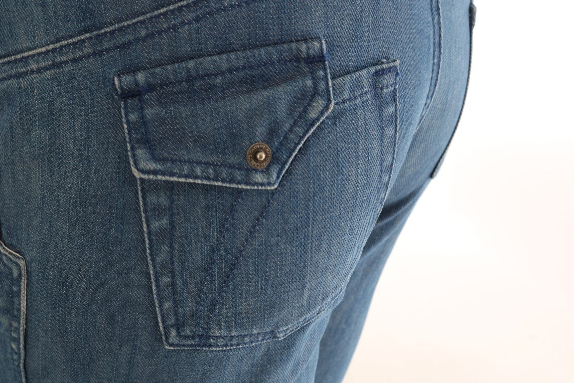 Jean slim en coton délavé bleu marine Costume