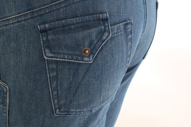 Jean slim en coton délavé bleu marine Costume