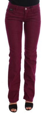 Jean en denim stretch rouge délavé Costume National