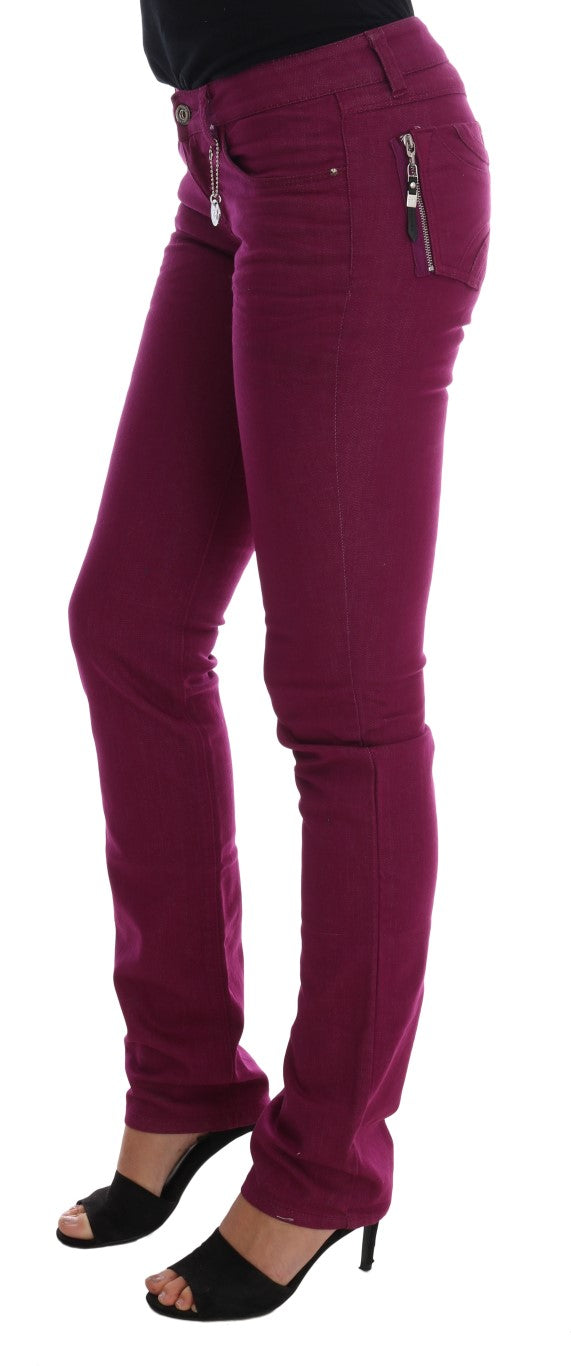 Jean slim en coton stretch violet Costume National