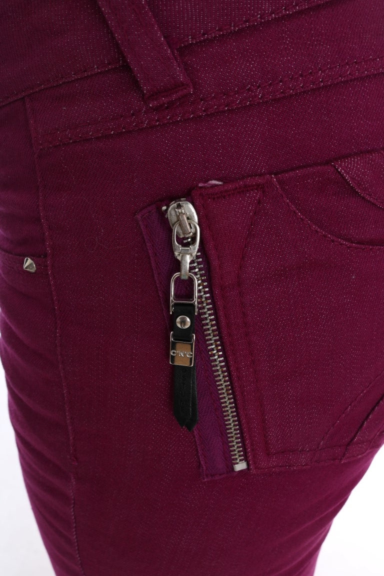 Jean slim en coton stretch violet Costume National