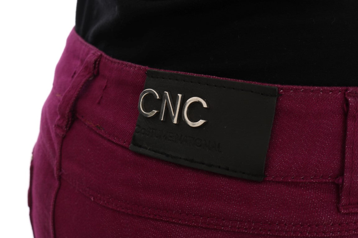 Jean slim en coton stretch violet Costume National