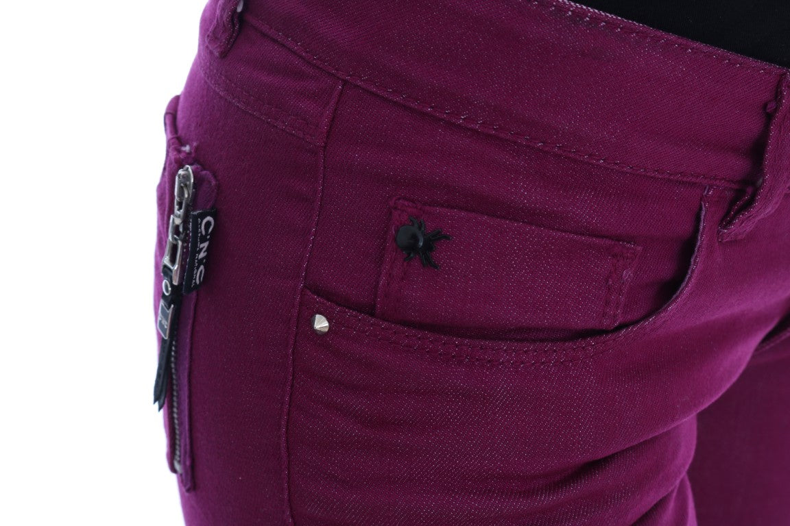 Jean slim en coton stretch violet Costume National