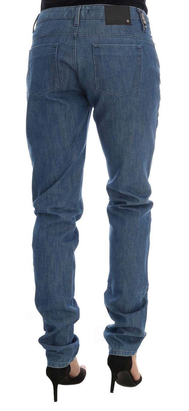 Jean boyfriend en coton bleu délavé Costume National