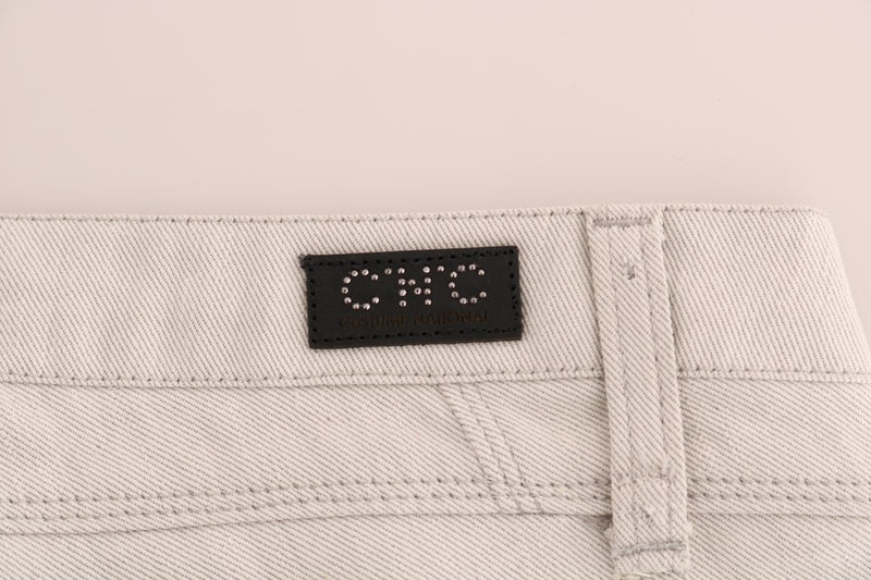 Jean slim stretch en coton blanc Costume National