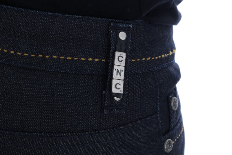 Costume National - Jeans slim en coton stretch bleu