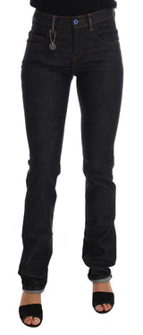 Costume National - Jeans slim en coton stretch bleu