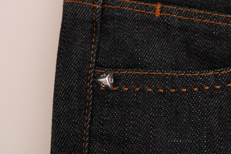 Costume National - Jeans slim en coton stretch bleu