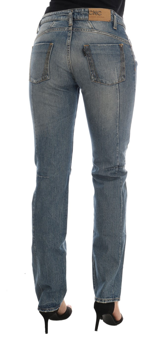 Jean en denim stretch bleu national Costume