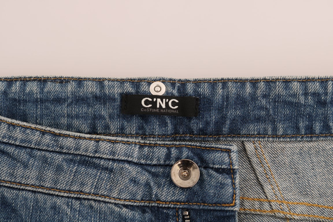 Jean en denim stretch bleu national Costume