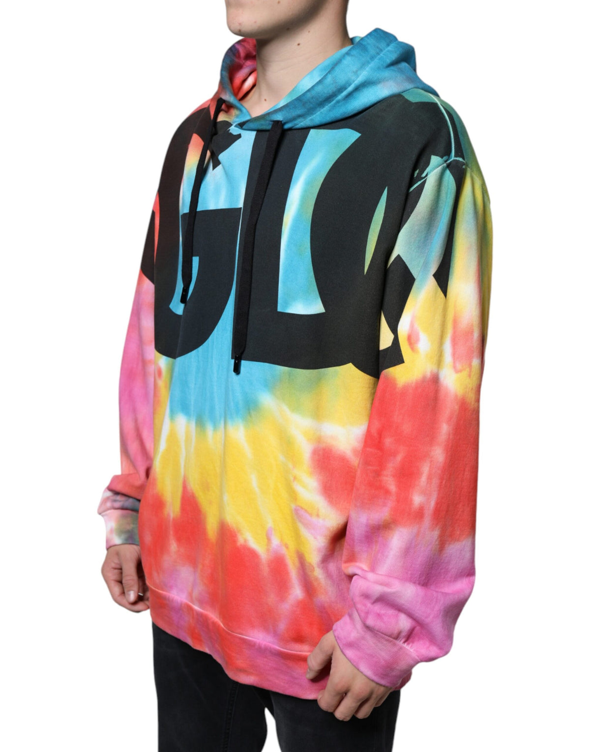Sweat à capuche multicolore tie-dye Dolce &amp; Gabbana