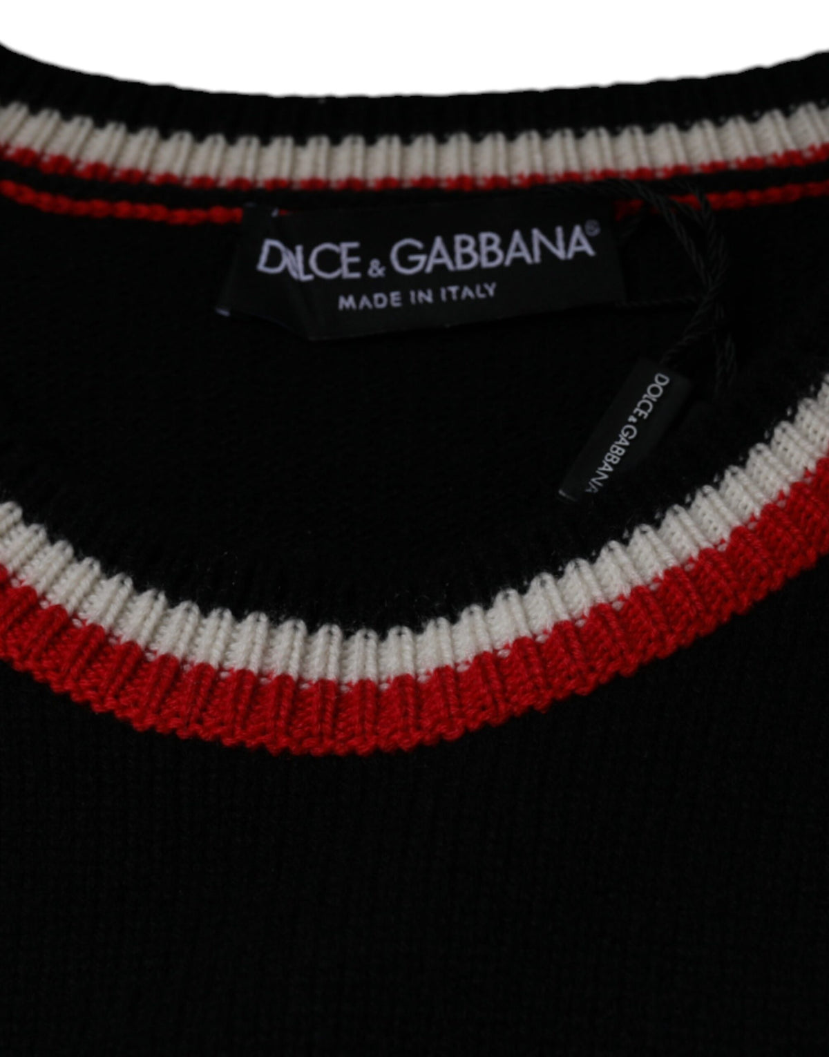Pull en cachemire noir "Cochon de l'année" de Dolce &amp; Gabbana
