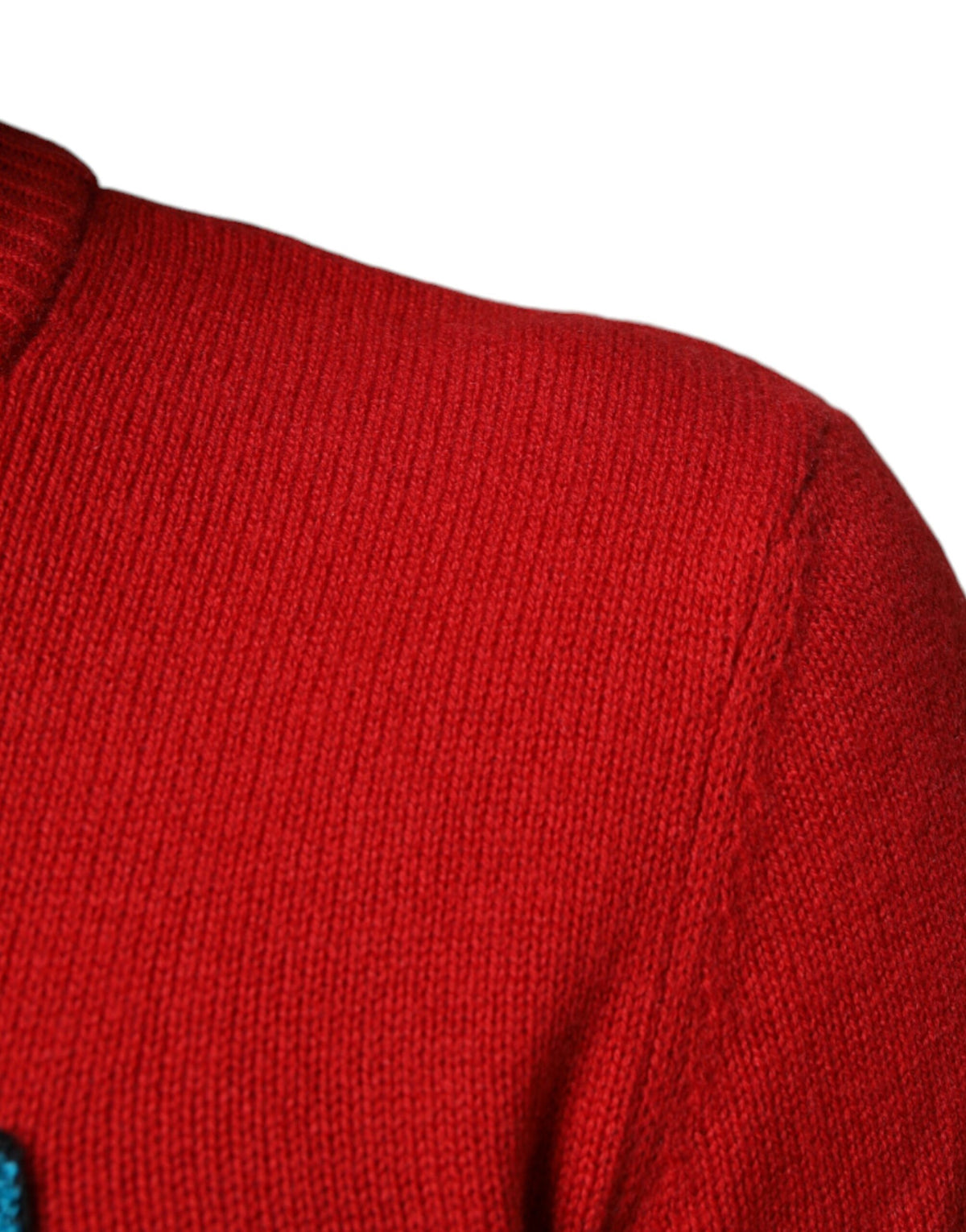 Pull en laine à col rond rouge Dolce &amp; Gabbana "I'm The King"
