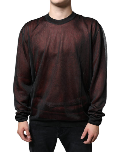 Dolce &amp; Gabbana gebreide trui van polyester in bruin.