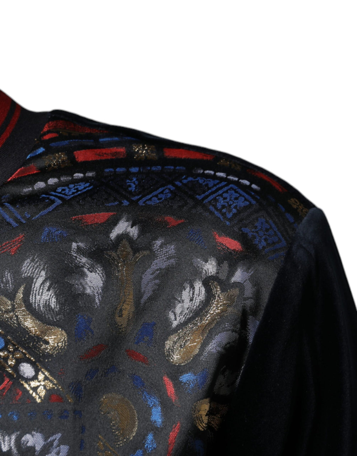 Pull en jacquard multicolore à col rond Dolce &amp; Gabbana