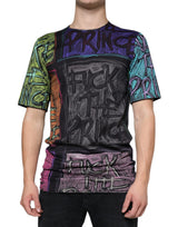 T-shirt en coton à imprimé graphique multicolore de Dolce &amp; Gabbana