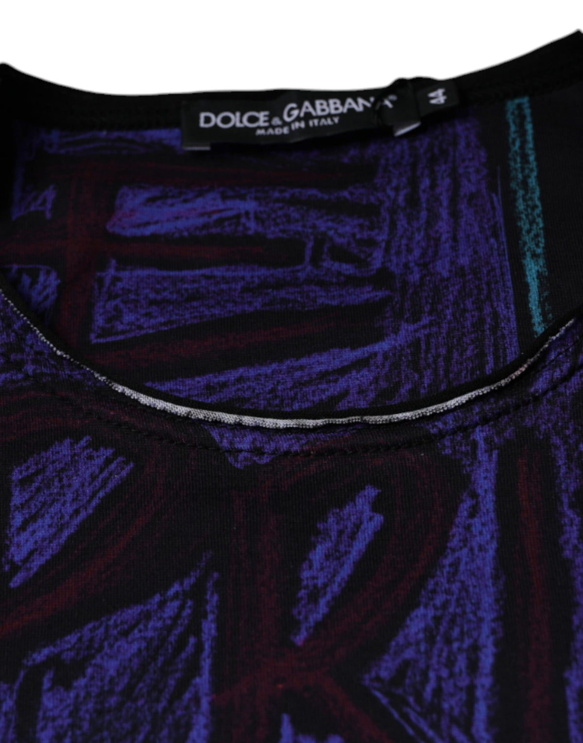 T-shirt en coton à imprimé graphique multicolore de Dolce &amp; Gabbana