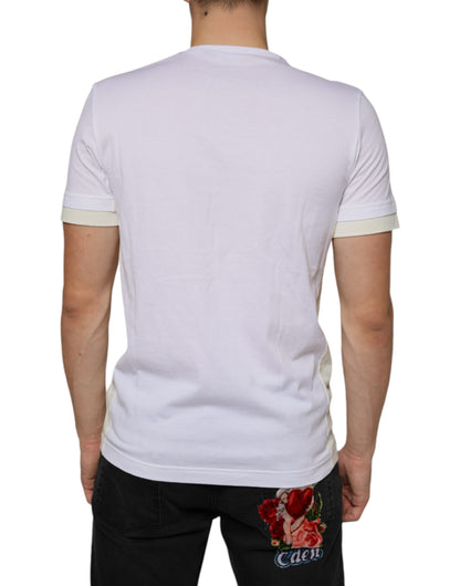 Wit katoenen T-shirt met zakjes en korte mouwen van Dolce &amp; Gabbana