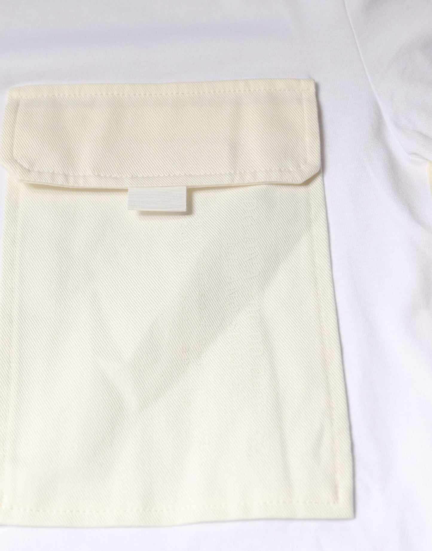 Wit katoenen T-shirt met zakjes en korte mouwen van Dolce &amp; Gabbana