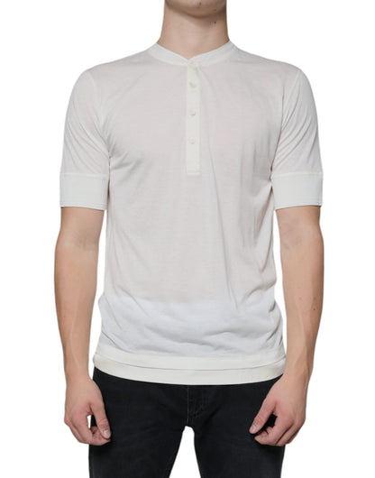 Dolce &amp; Gabbana wit katoenen T-shirt met korte mouwen