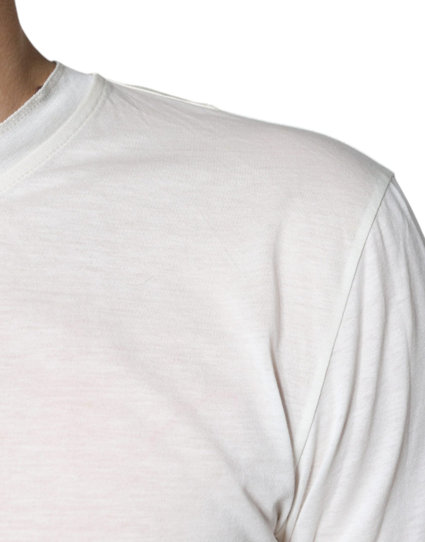 Dolce &amp; Gabbana wit katoenen T-shirt met korte mouwen