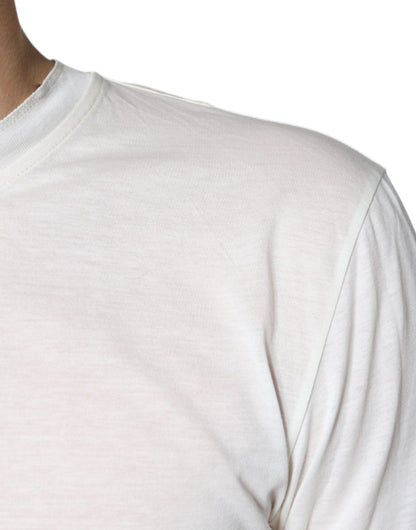 Dolce &amp; Gabbana wit katoenen T-shirt met korte mouwen