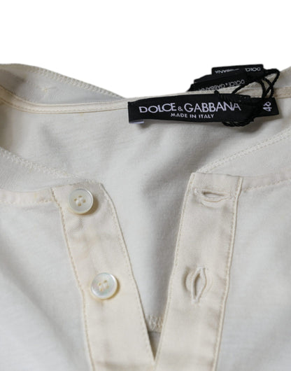Dolce &amp; Gabbana wit katoenen T-shirt met korte mouwen