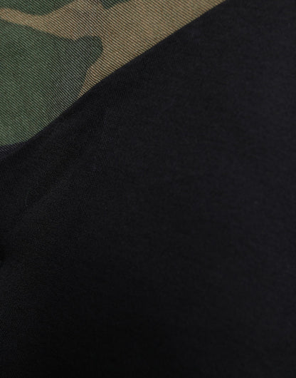 Dolce &amp; Gabbana DG Royal T-shirt in camouflagepatroon met patchwork en multicolor details