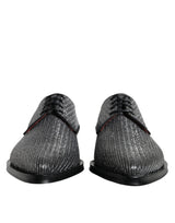 Dolce & Gabbana Silver Derby Formal Dress Shoes for Men
