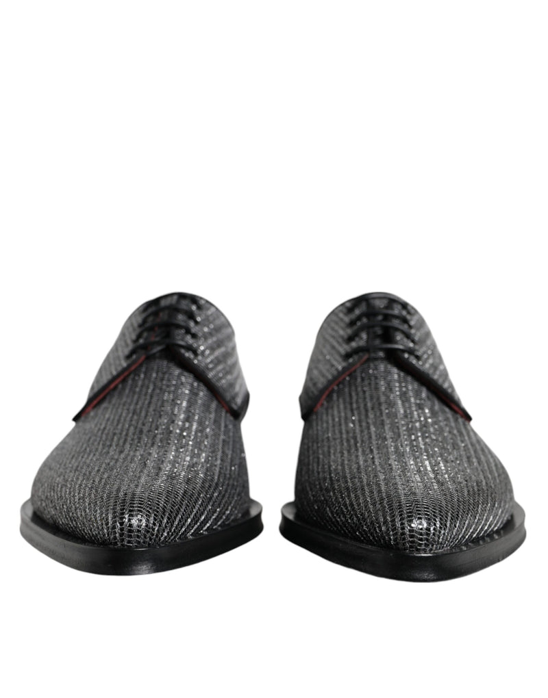 Dolce & Gabbana Silver Derby Formal Dress Shoes for Men