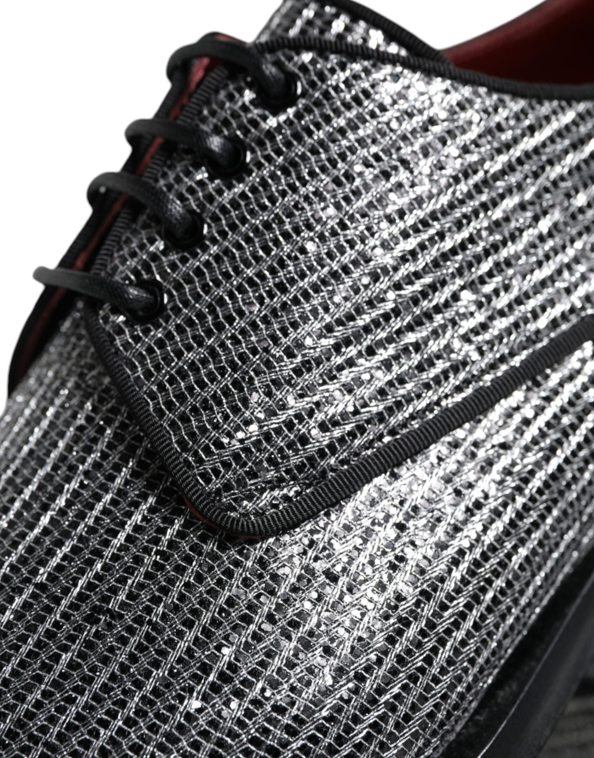 Dolce & Gabbana Silver Derby Formal Dress Shoes for Men