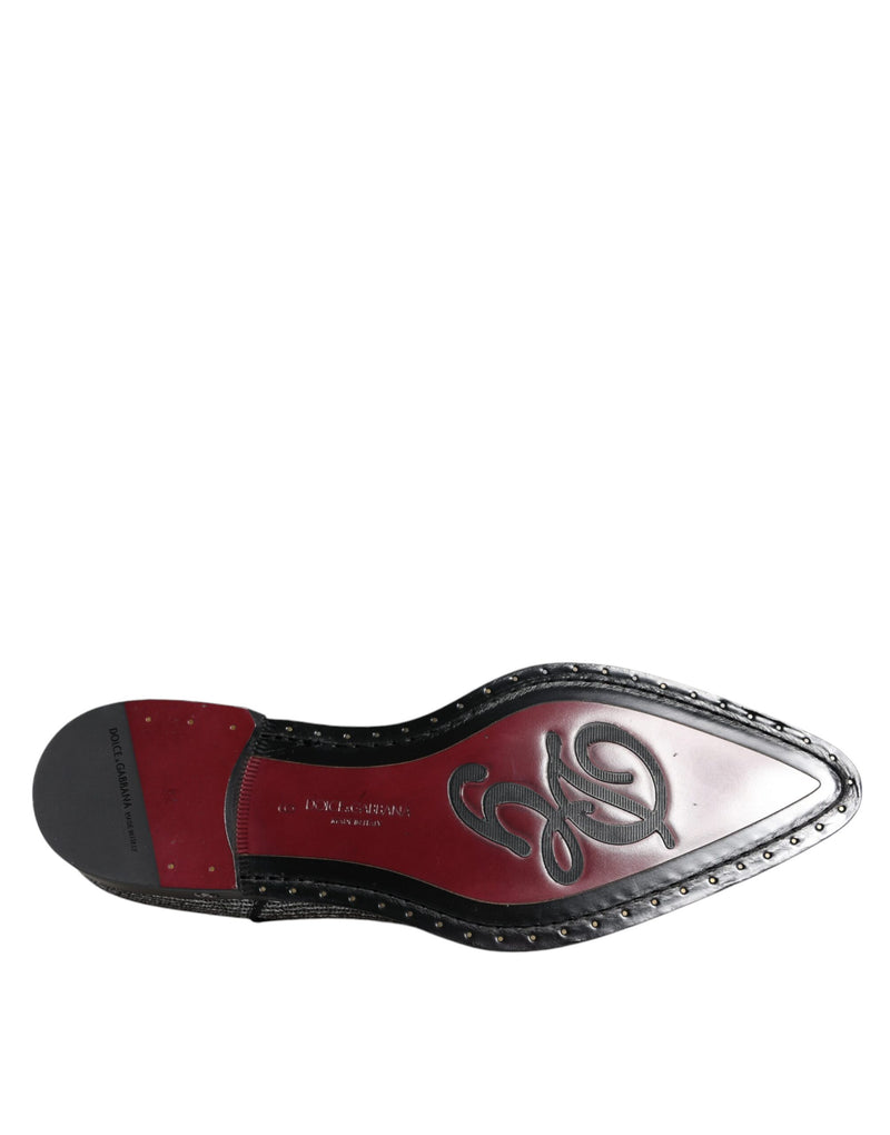 Dolce & Gabbana Silver Derby Formal Dress Shoes for Men