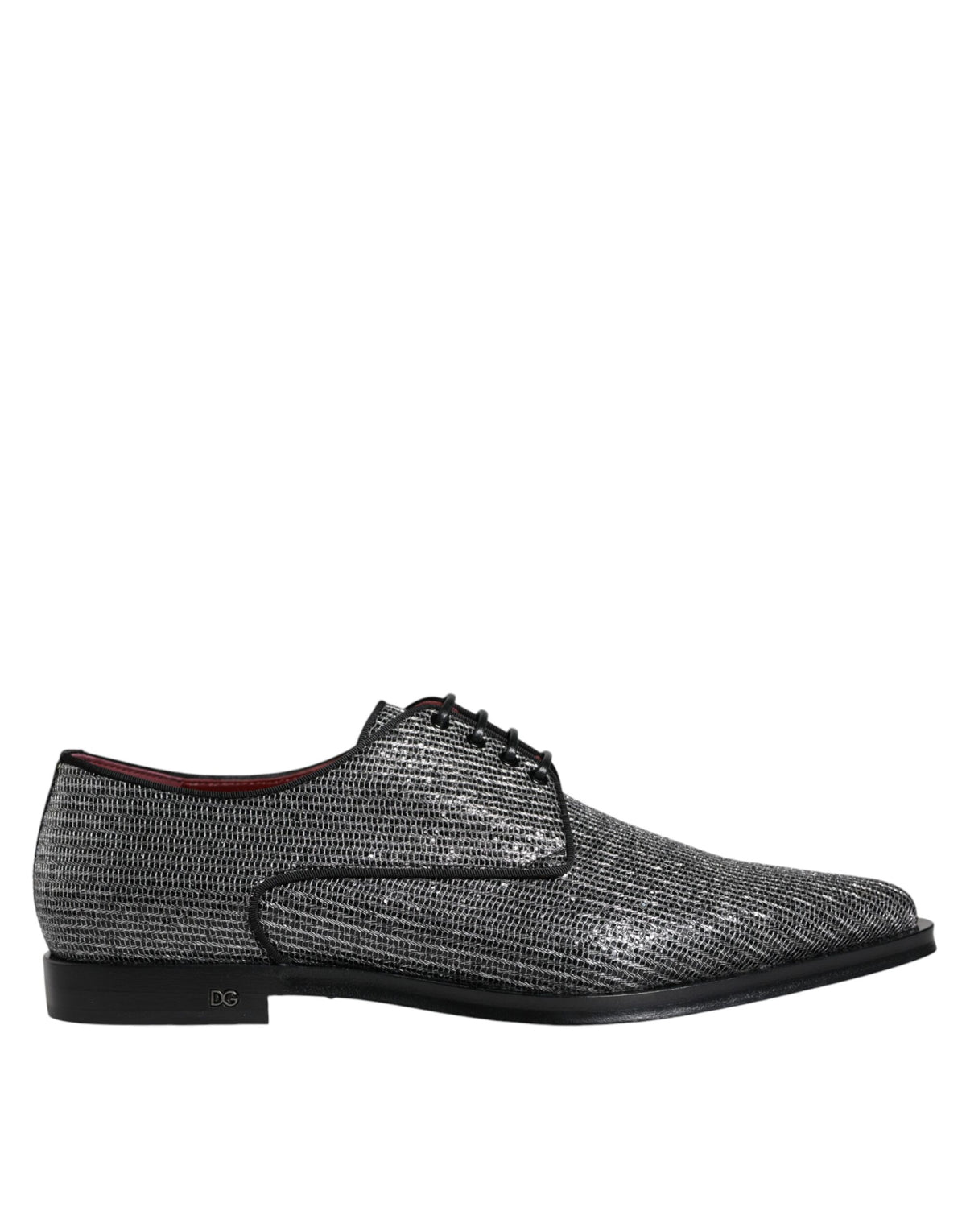 Dolce & Gabbana Silver Derby Formal Dress Shoes for Men