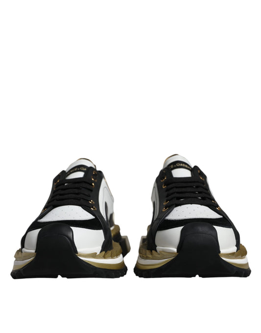 Dolce & Gabbana Super King Sneakers - White Gold & Black