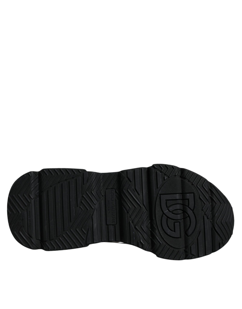 Dolce & Gabbana Sneakers Daymaster Blanc et Noir avec Plaque Logo