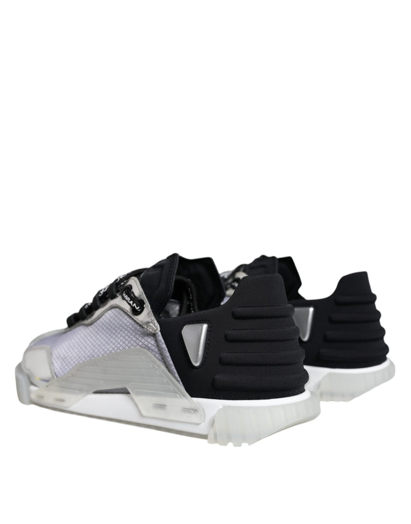 Dolce & Gabbana NS1 Baskets Basses en Argent et Noir