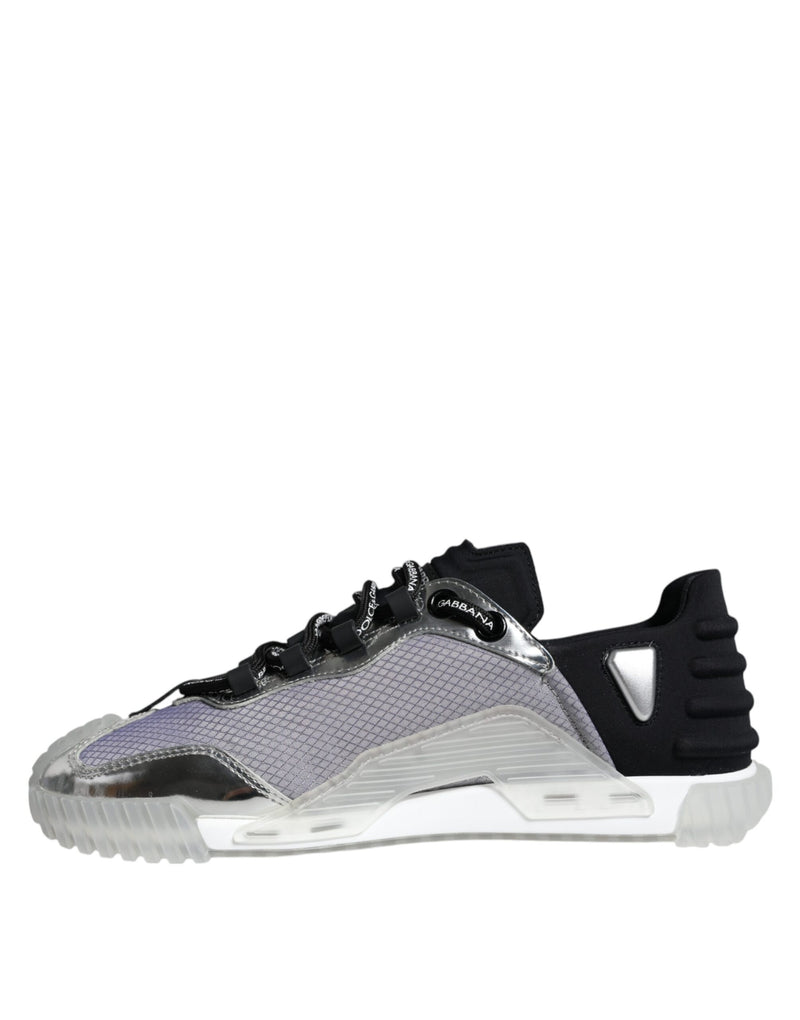 Dolce & Gabbana NS1 Baskets Basses en Argent et Noir