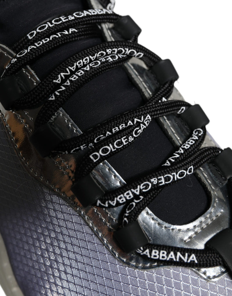 Dolce & Gabbana NS1 Baskets Basses en Argent et Noir