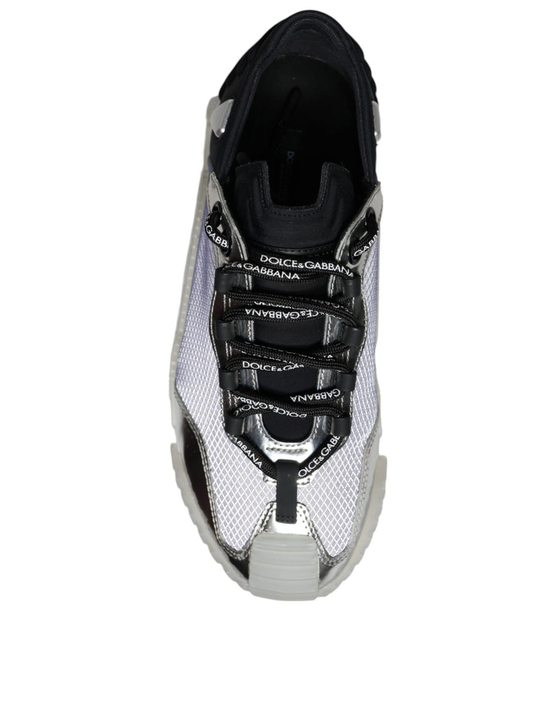 Dolce & Gabbana NS1 Baskets Basses en Argent et Noir