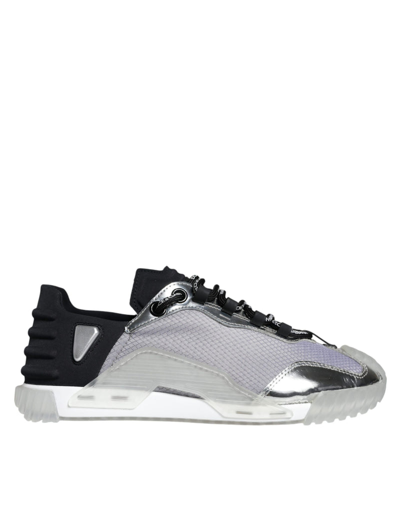 Dolce & Gabbana NS1 Baskets Basses en Argent et Noir