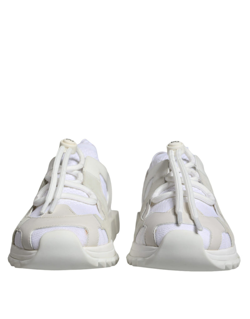 Dolce & Gabbana Sorrento Sneakers en Mesh Blanc