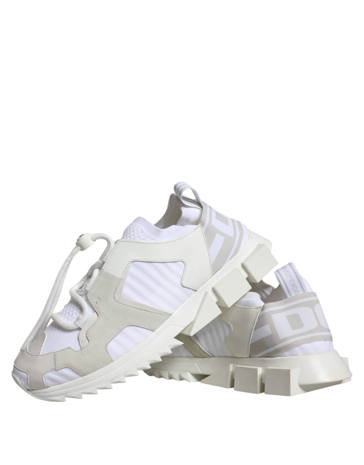 Dolce & Gabbana Sorrento Sneakers en Mesh Blanc