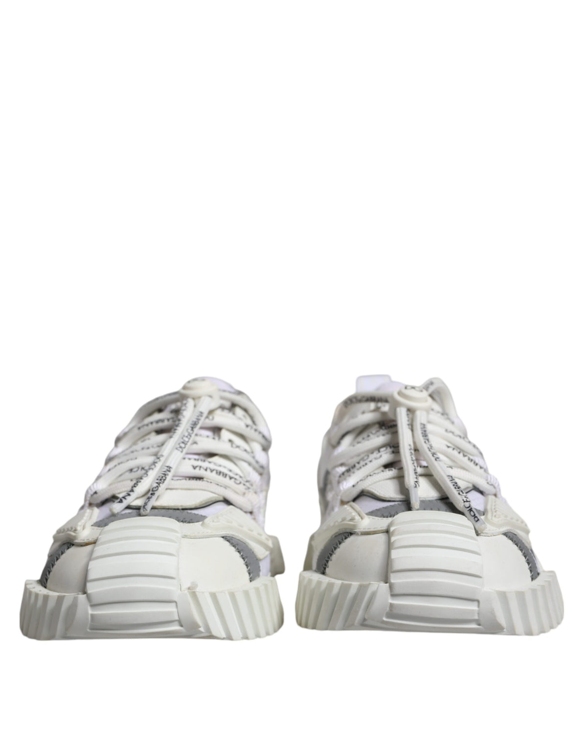 Dolce & Gabbana White Lace Up Low Top NS1 Sneakers
