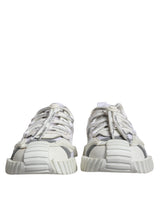 Dolce & Gabbana White Lace Up Low Top NS1 Sneakers