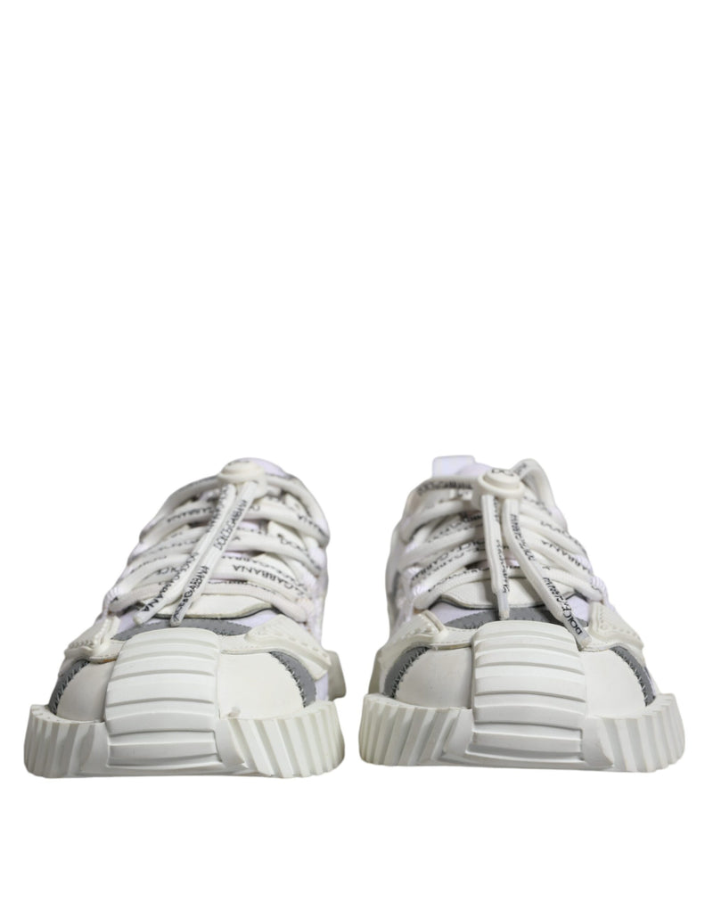 Dolce & Gabbana White Lace Up Low Top NS1 Sneakers