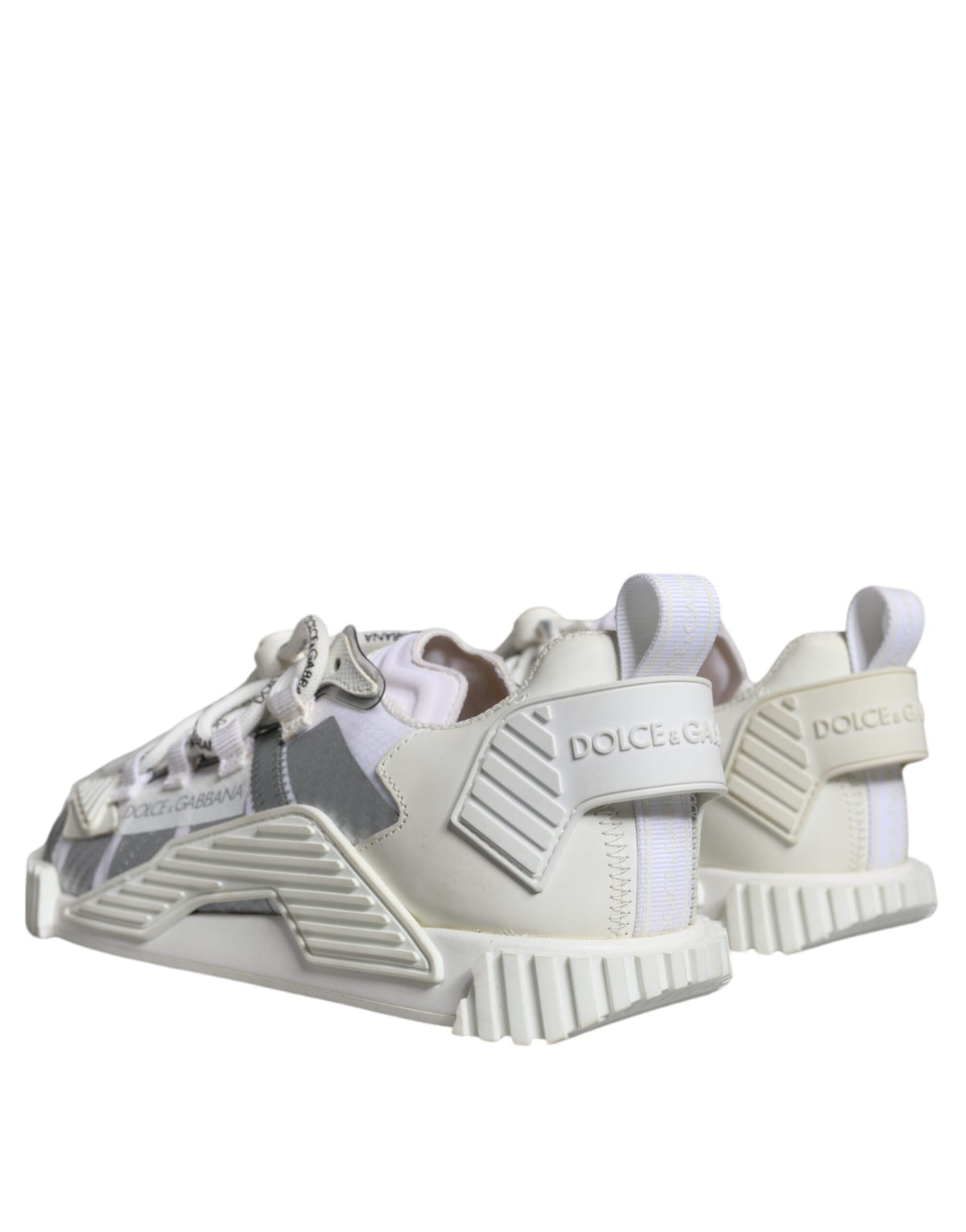 Dolce & Gabbana White Lace Up Low Top NS1 Sneakers